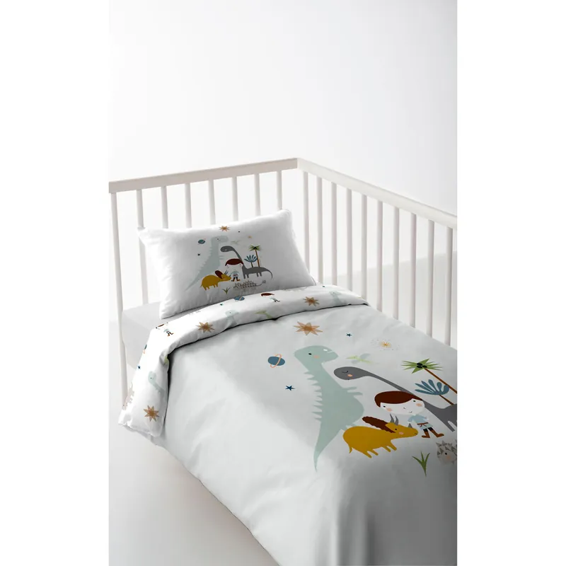 FUNDA NÓRDICA REVERSIBLE CUNA/MAXICUNA DINOS CUNA 60 CM - Bebé