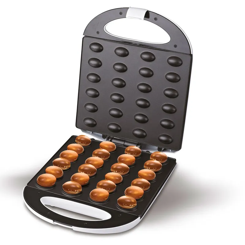 Adler AD3039 Hornillo Eléctrico para 24 Galletas en Forma de Nuez, Placas Antiadherentes, Pastas Rellenas, 1600, Blanco - Electrodomésticos