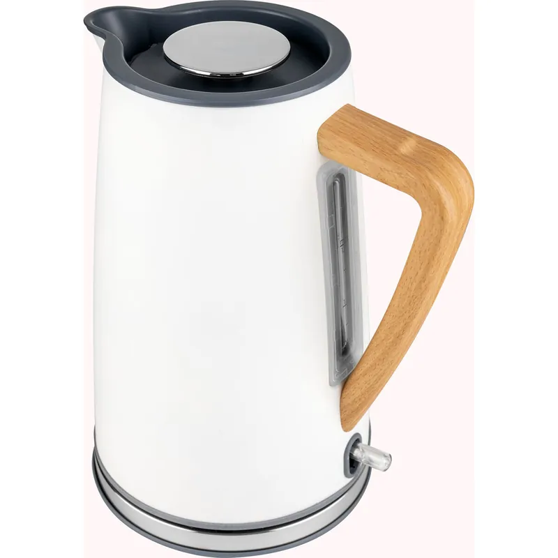 Botti Nelly Hervidor Agua Eléctrico Ultra Rápido, 1,7 L, sin BPA, Acero Inoxidable, Resistencia Oculta, Inalámbrico, 2150, Crema - Electrodomésticos