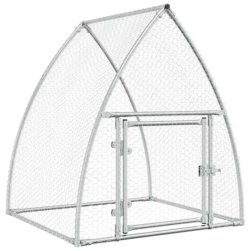 vidaXL Jaula para gallinas acero galvanizado plateado 100x105x120 cm - Jardín