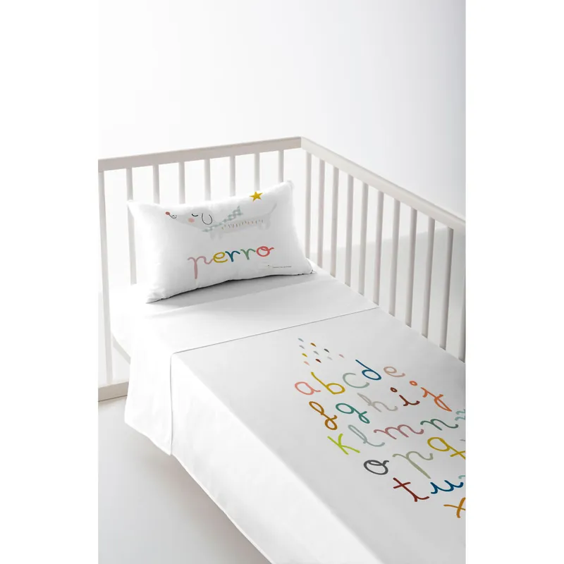 JUEGO DE SÁBANA CUNA/MAXICUNA ABCD A CUNA 60 CM - Bebé