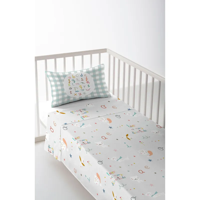 JUEGO DE SÁBANA CUNA/MAXICUNA ABCD B CUNA 60 CM - Bebé