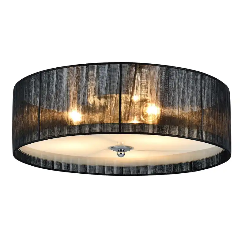 [lux.pro] Luz de techo - Iluminación colgante - negro/blanco (3 x E27) - Lámpara de Plafón