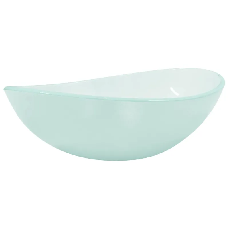 vidaXL Lavabo de vidrio templado esmerilado 54,5x35x15,5 cm - Baño