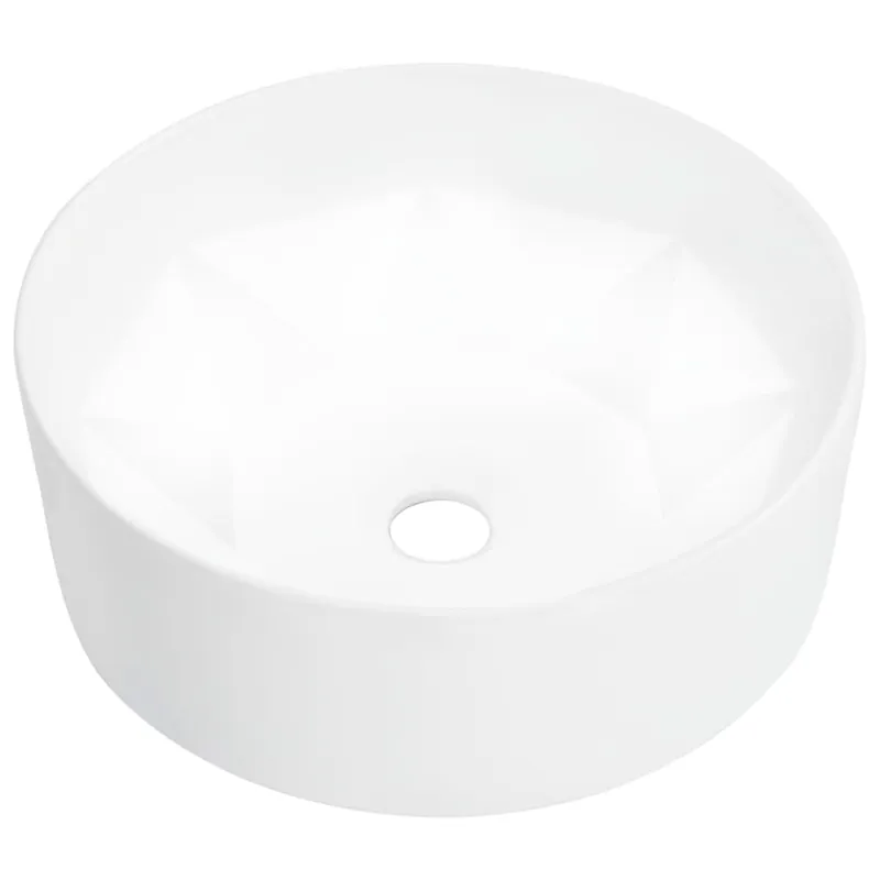 vidaXL Lavabo 36x14 cm cerámica negro - Baño
