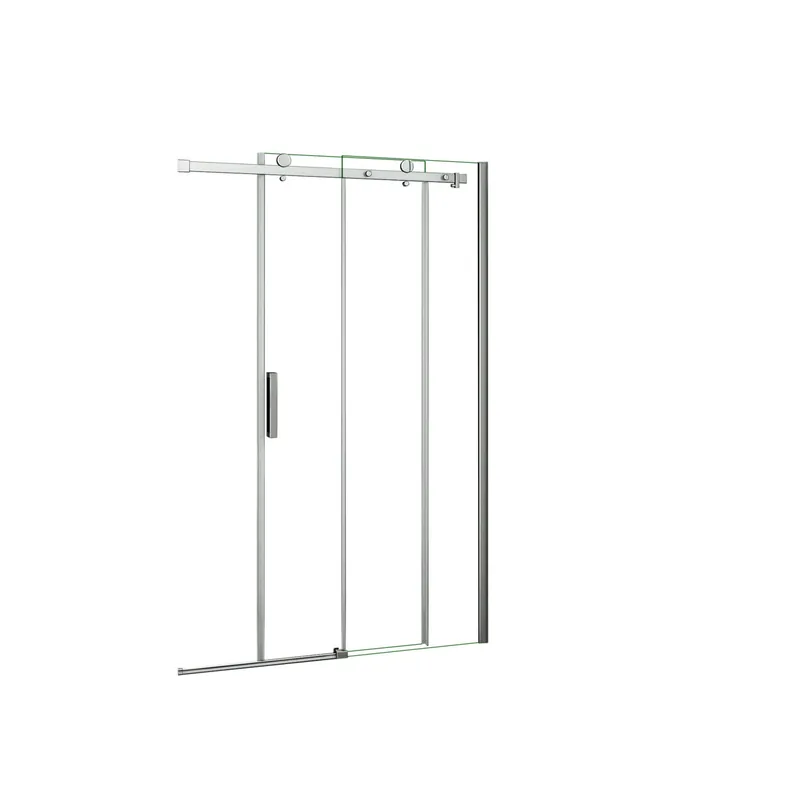AICA Mampara de ducha corredera frontal,perfil cromado,vidrio 8mm antical,(960-1000)x1950mm