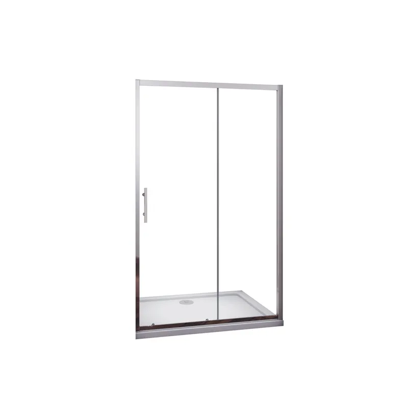 AICA Mampara de ducha frontal corredera vidrio templado 5mm transparente,(960-1000)x1850mm
