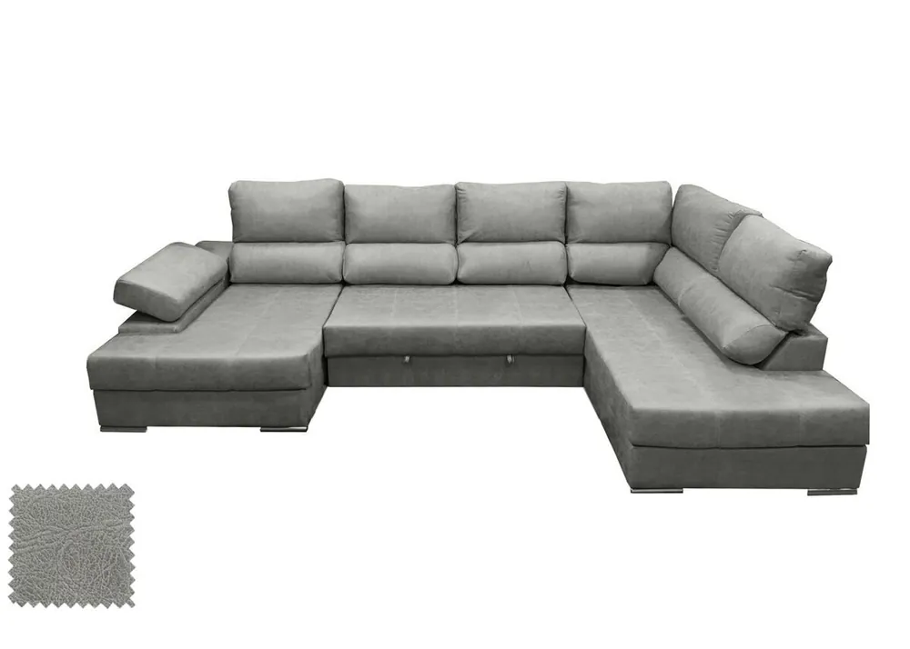Mega Sofa Cama Chaise Longue Rinconera Italia 315cm - Sofás sillones puffs