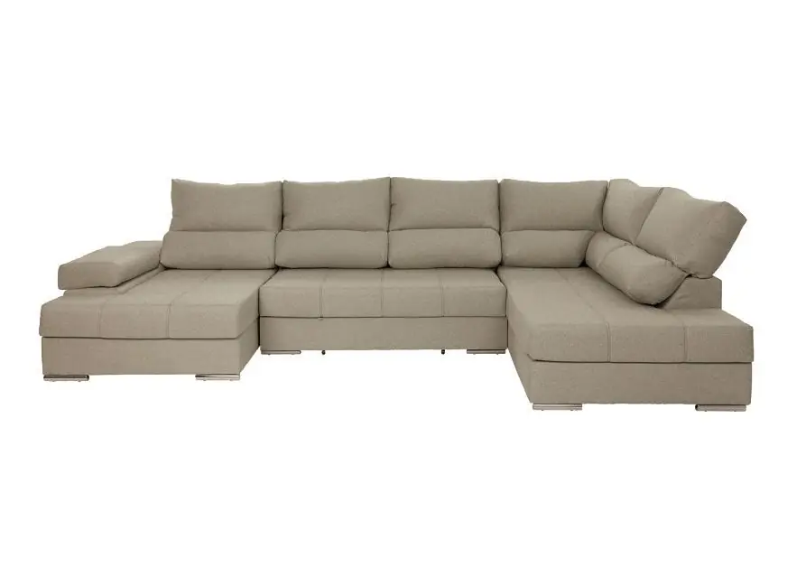 Mega Sofa Cama Chaise Longue Rinconera Italia 345cm - Sofás sillones puffs