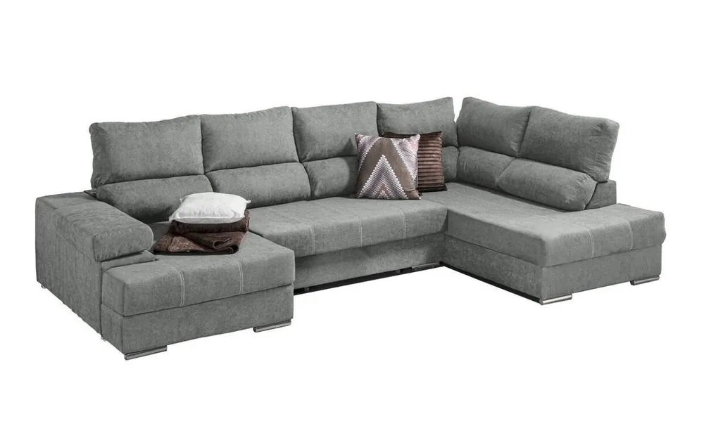Mega Sofa Cama Chaise Longue Rinconera Italia 345cm - Sofás sillones puffs
