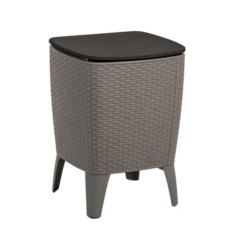 WELL HOME MOBILIARIO & DECORACIÓN Mesa auxiliar para exterior con enfriador de bebidas - Jardín