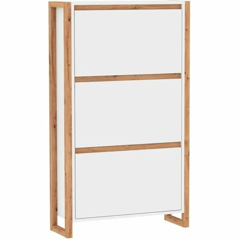 Zapatero Blanco Roble 70 x 25 x 125 cm - Muebles