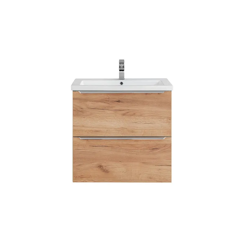 Mueble lavabo individual encastrado 60 cm April Madera - Baño