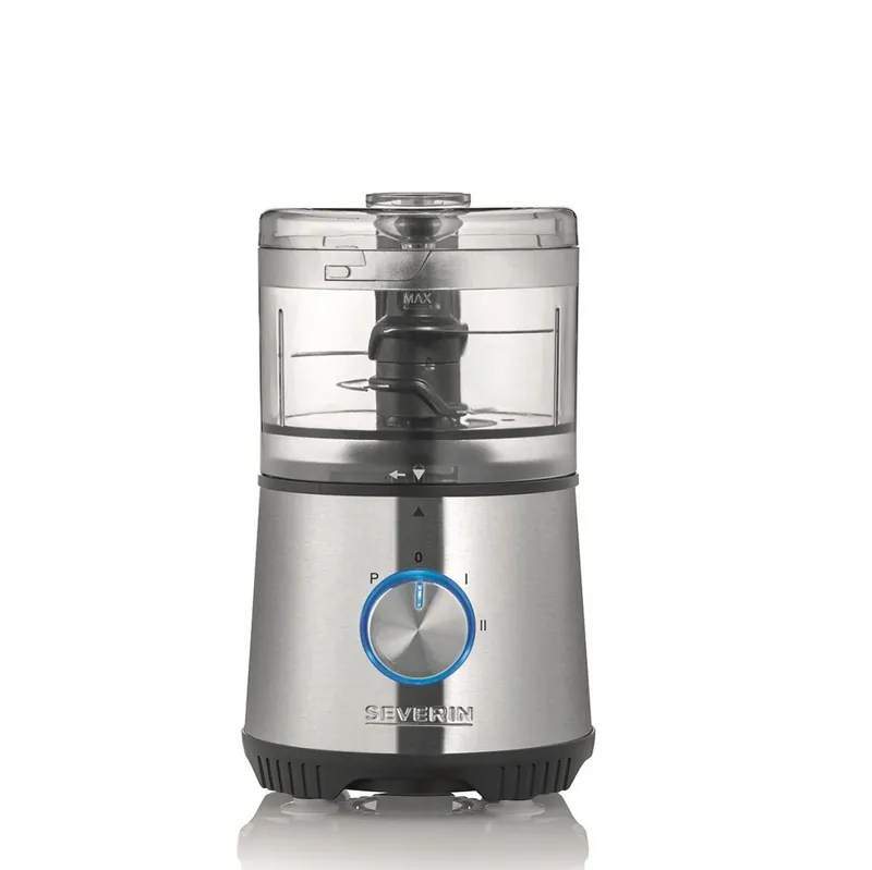 SEVERIN Multi Picadora Compacta, 400 W, 500 ml, 4 Velocidades, Negro y Plata KM 3865 - Electrodomésticos