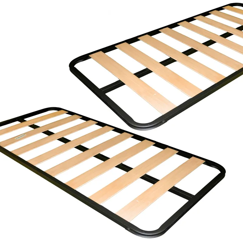 Pack 2 Somieres Balda Fina, Tubo de acero 30x30 mm, Refuerzo central, Laminas de Chopo (SIN PATAS, 90X180 y 90X190 cm) - Descanso