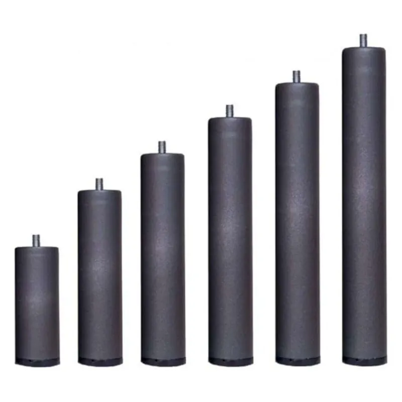 Pack 4 Patas para somier o Base tapizada cilindricas Medidas Especiales Metal - Descanso