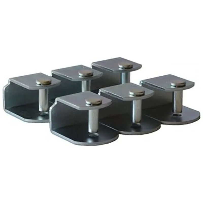 Pack 6 Abrazaderas metálicas para somier de Tubo 40x30 mm, Sistema antiruido de Gran Estabilidad y Resistencia. - Descanso