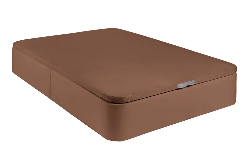 PACK DE CANAPÉ POLIPIEL MARRÓN + COLCHÓN VISCOELÁSTICO - Descanso