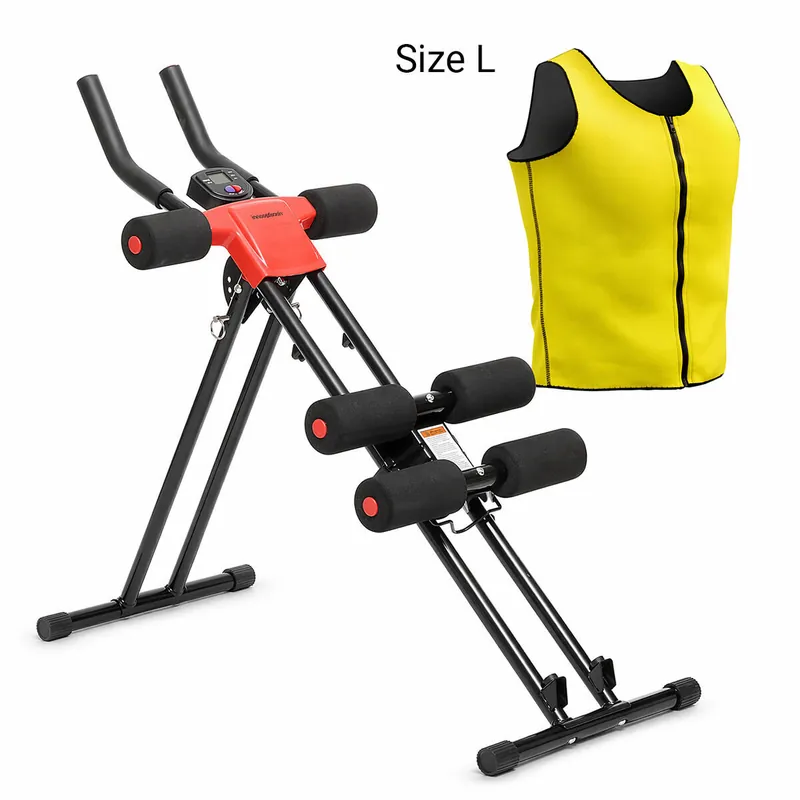 Pack Máquina de Abdominales Plegable y Chaleco Sauna InnovaGoods - Deporte