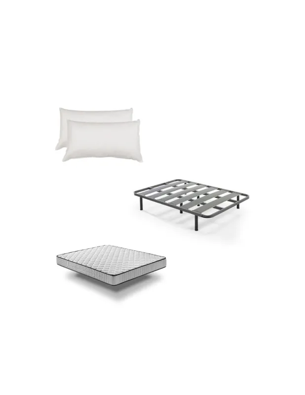 Pack Somier CHA + Colchón PRO Nature + REGALO Almohada de Fibra - Descanso