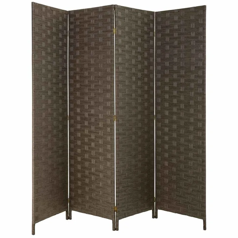 Biombo de papel trenzado 4 hojas 50(x4)x3x180h cm - Decoración