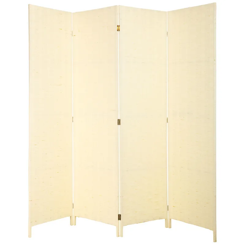 Biombo papel trenzado 4 hojas 50(x4)x3x180h cm - Decoración