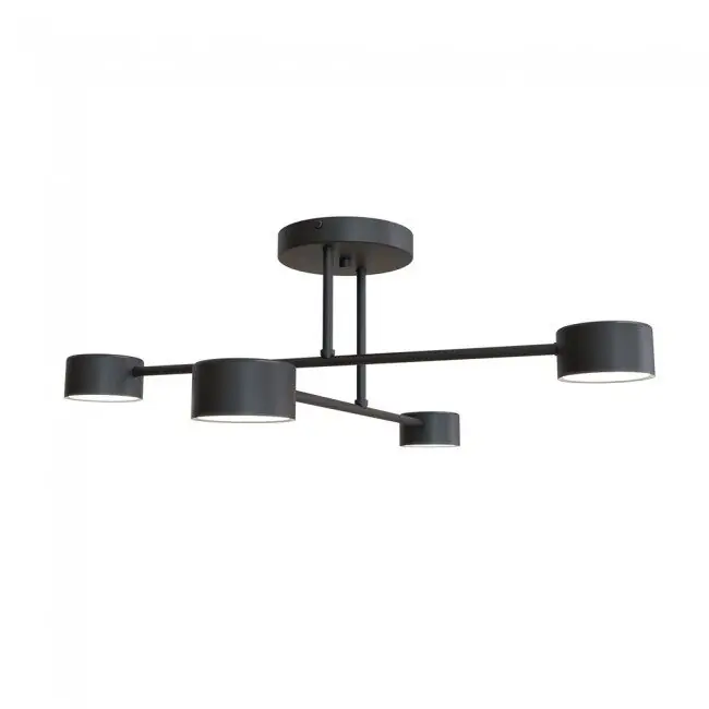 Plafón de techo Tanfa Negro 4 luces marca Wonderlamp - Decoración