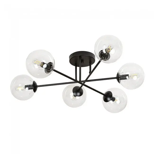 Plafón de techo Vesta II Ámbar 6 luces marca Wonderlamp - Decoración