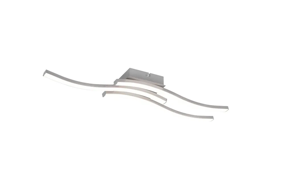 Plafón ROUTE 3 led 5w 56x12cm plata - Decoración