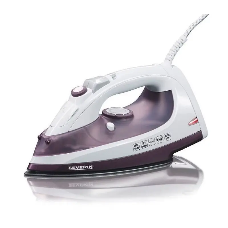 SEVERIN - Plancha Vapor y seco, suela con revestimiento cerámico, con disparo vertical del vapor hasta 70 g/min, 2500 W - BA 3210
