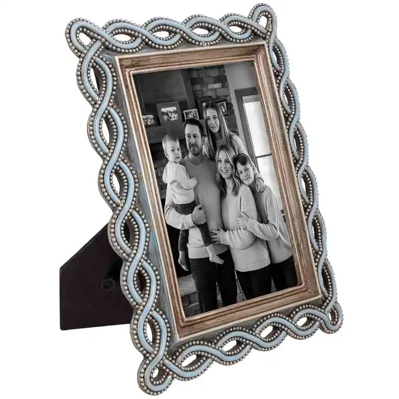 Porta fotos 10X15 azul 15,8x1,5x21,4h cm - Decoración