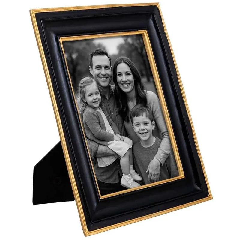 Porta fotos 13X18 negro 18,7x1,8x23,6h cm - Decoración