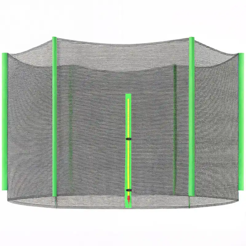 SPORTNOW Red de Seguridad para Cama Elástica Ø305 cm Red de Trampolín Redondo para Exterior Protectora para Cama Elástica de 6 Postes Rectos Verde - Jardín