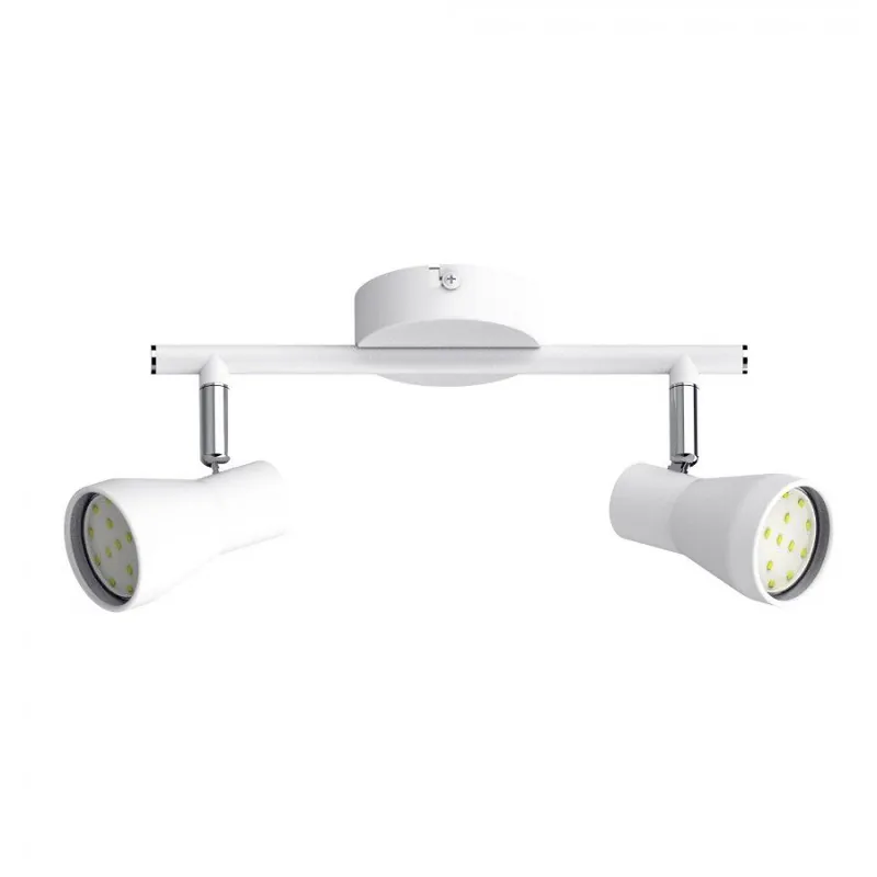 regleta 2 luces metal color blanco serie leonel 25cm - Decoración
