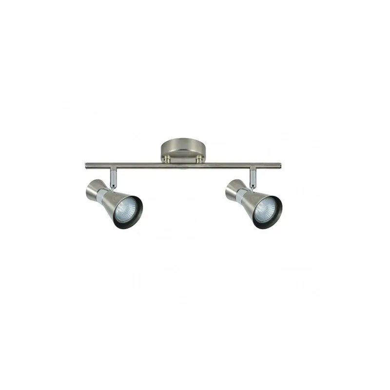 regleta 2 luces metal color niquel serie mã¡ximo 36.5cm - Decoración