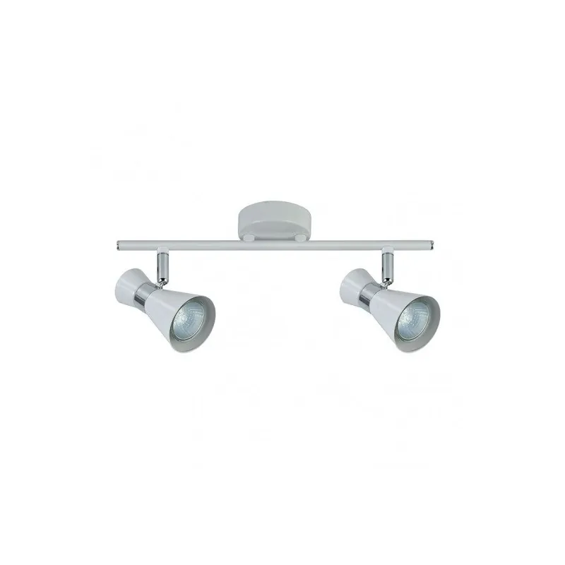 regleta 2 luces metal color blanco serie mã¡ximo 36.5cm - Decoración
