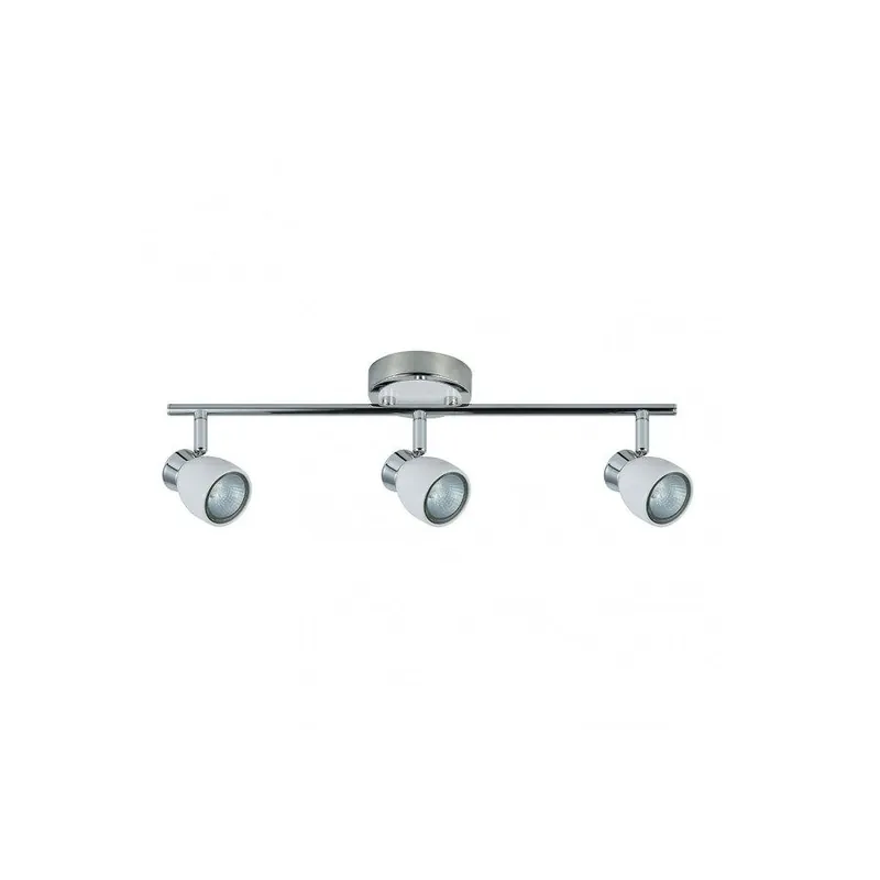 regleta 3 luces metal color blanco serie chacho 48.5cm - Decoración