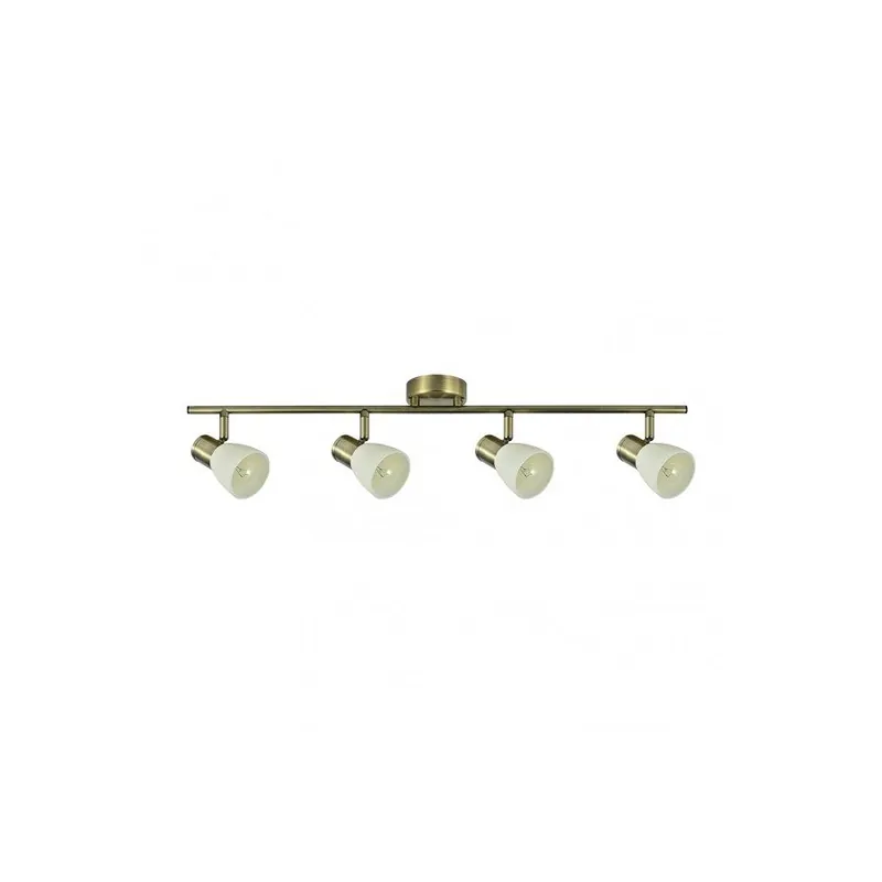 regleta 4 luces metal color dorado serie cholo 69.5cm - Decoración
