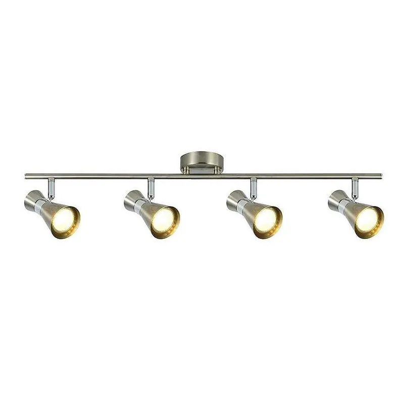regleta 4 luces metal color niquel serie mã¡ximo 69.5cm - Decoración