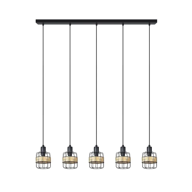 regleta metal color negro serie zenda 94cm - Decoración