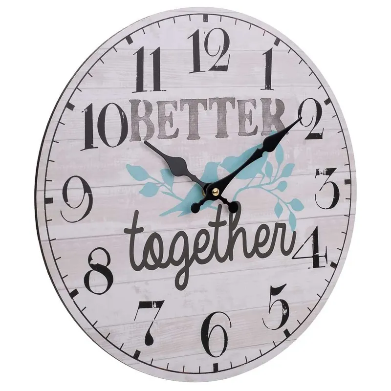 Reloj de pared de madera - Decoración