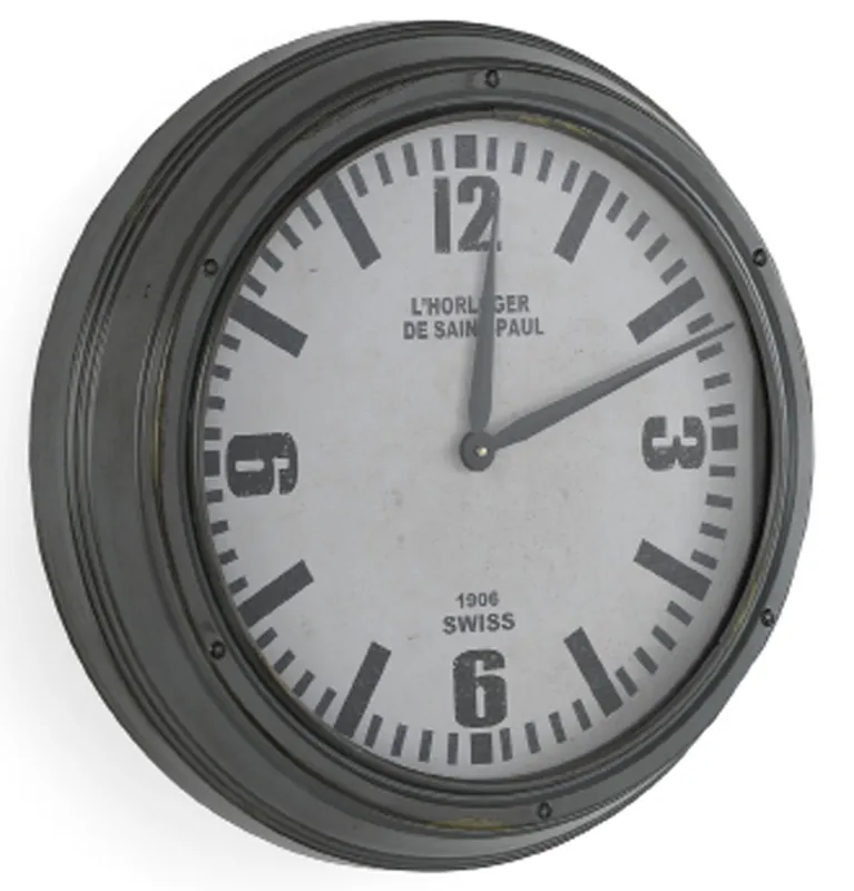 Reloj de pared de metal - Decoración