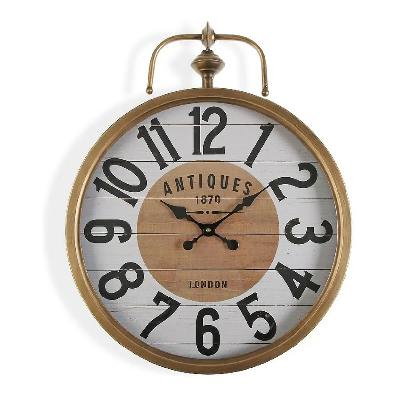 Reloj de Pared Versa Antiques Metal (6 x 60 x 48 cm) - Decoración