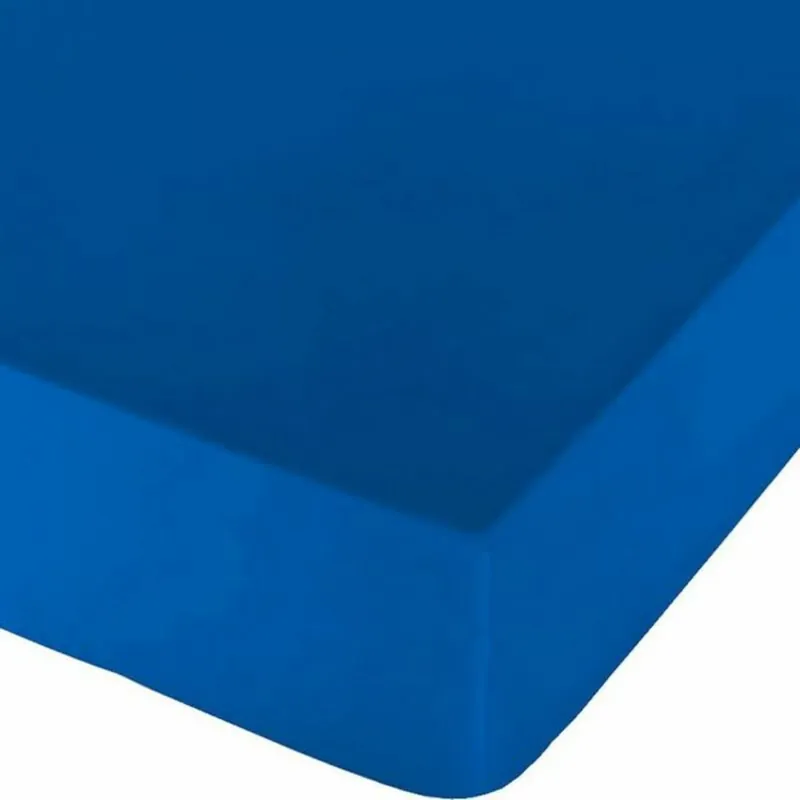 Sábana Bajera Ajustable Naturals Azul Cama de 90 (90 x 190 cm) - Textil