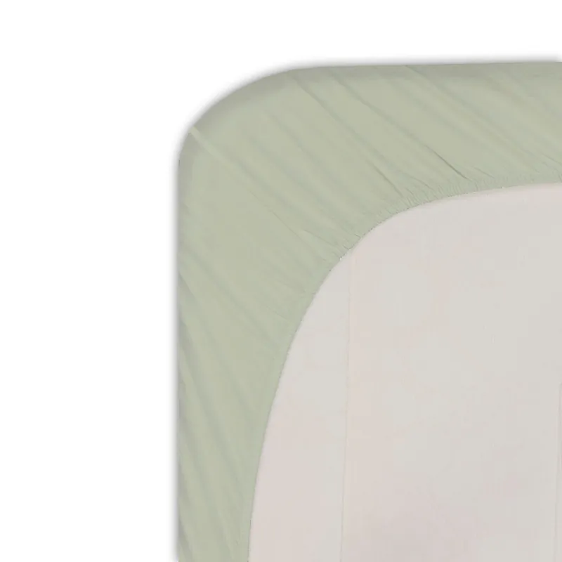 Sábana bajera microfibra SILK cama 90cm color verde - Textil