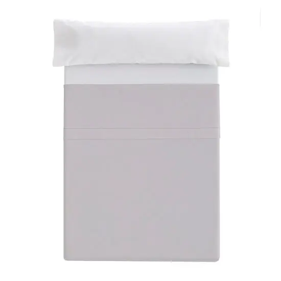 Sábana Encimera Ajustable Donegal Cama 90cm Gris Claro - Textil