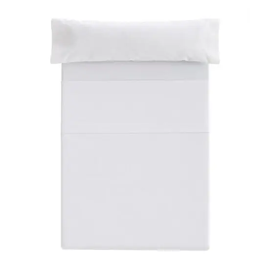 Sábana Encimera Ajustable Donegal Cama 90cm Blanco - Textil