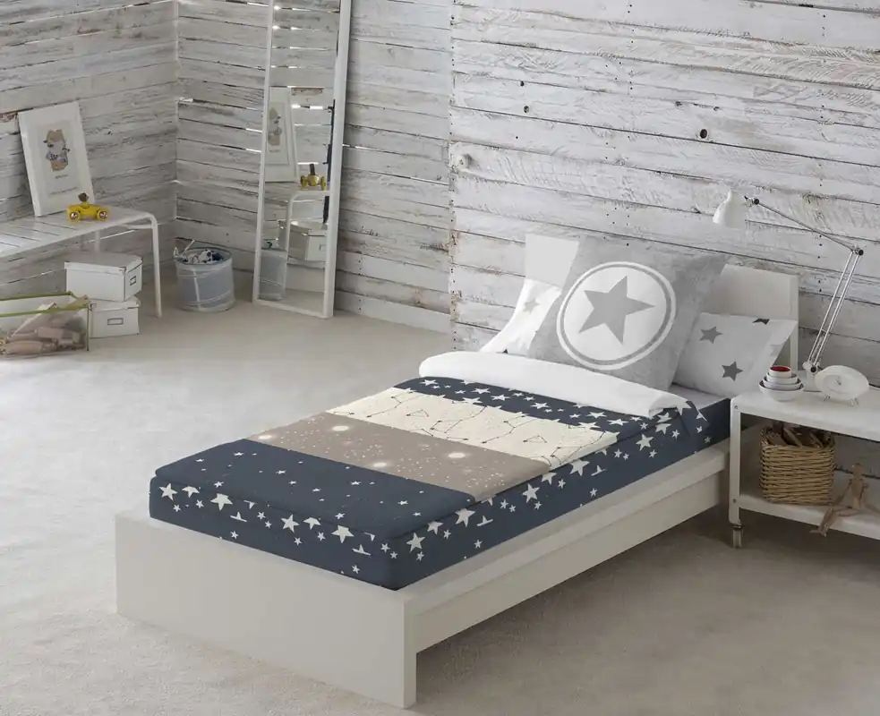 SACO NORDICO SIN RELLENO INDIGO A CAMA 90 - Textil