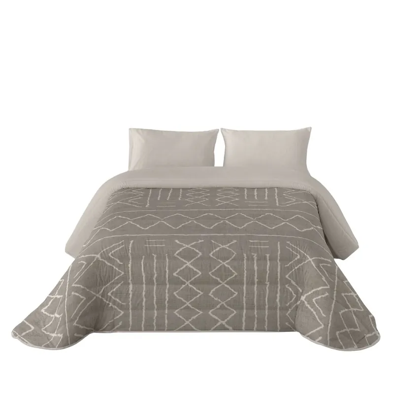 SANDAL - Edredón Nórdico Estampado - Acolchado de Gran Confort y Extrasuave - Gramaje 300 Gramos con Tacto Pluma - Cama 90 - NAUEK LINEN