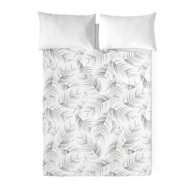 SANDAL - Juego de Sábanas Estampadas 2 Piezas Cama 135 - Algodón Extra Suave - Incluye Sábana Encimera + 1 Funda de Almohada - ACANTO STONE
